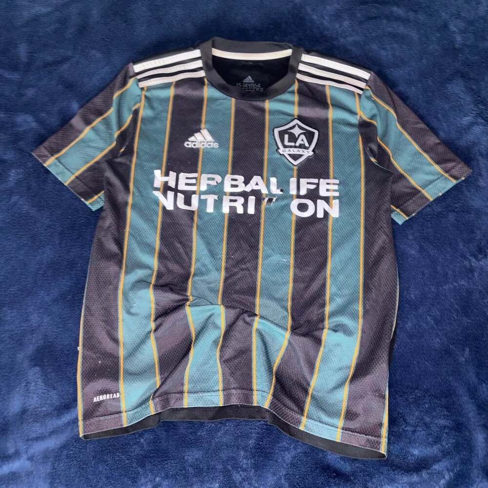 Adidas LA Galaxy Soccer Jersey Size 13-14Y Primegreen